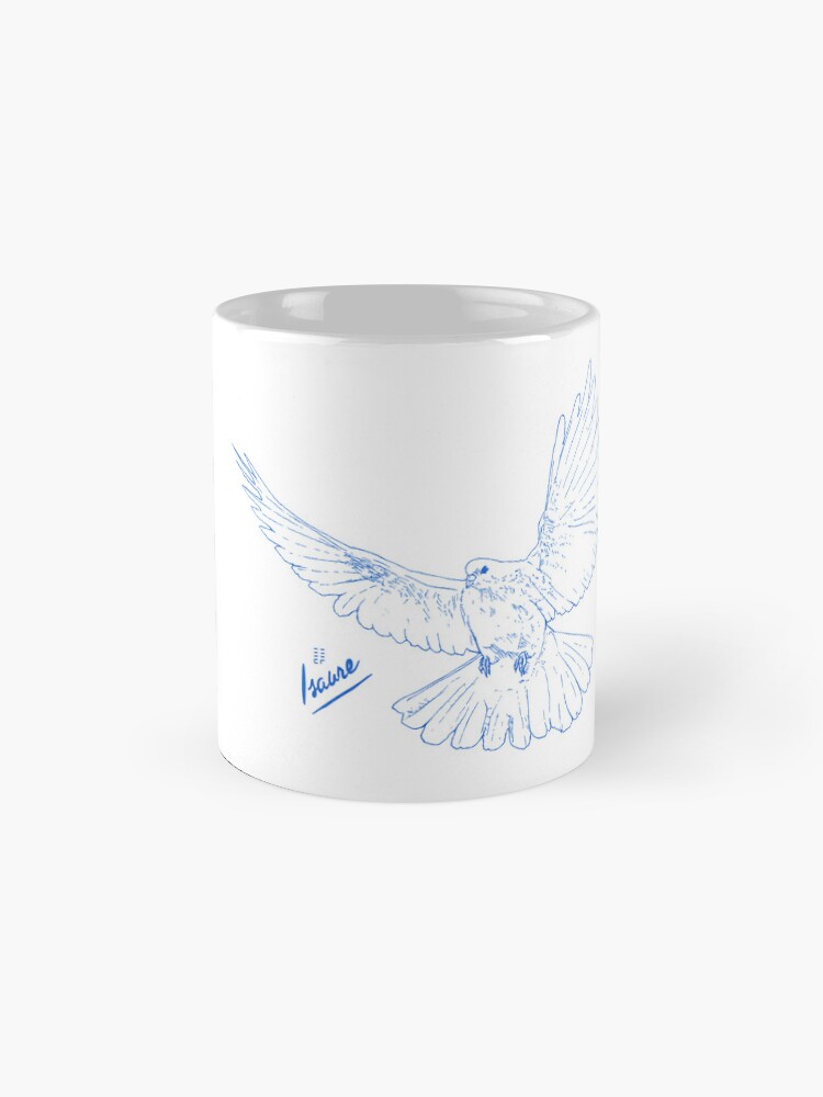 Aperçu 4 sur 6. Mug à café avec l'œuvre L'ESPRIT LIBRE créée et vendue par IsaureEcartfixe.