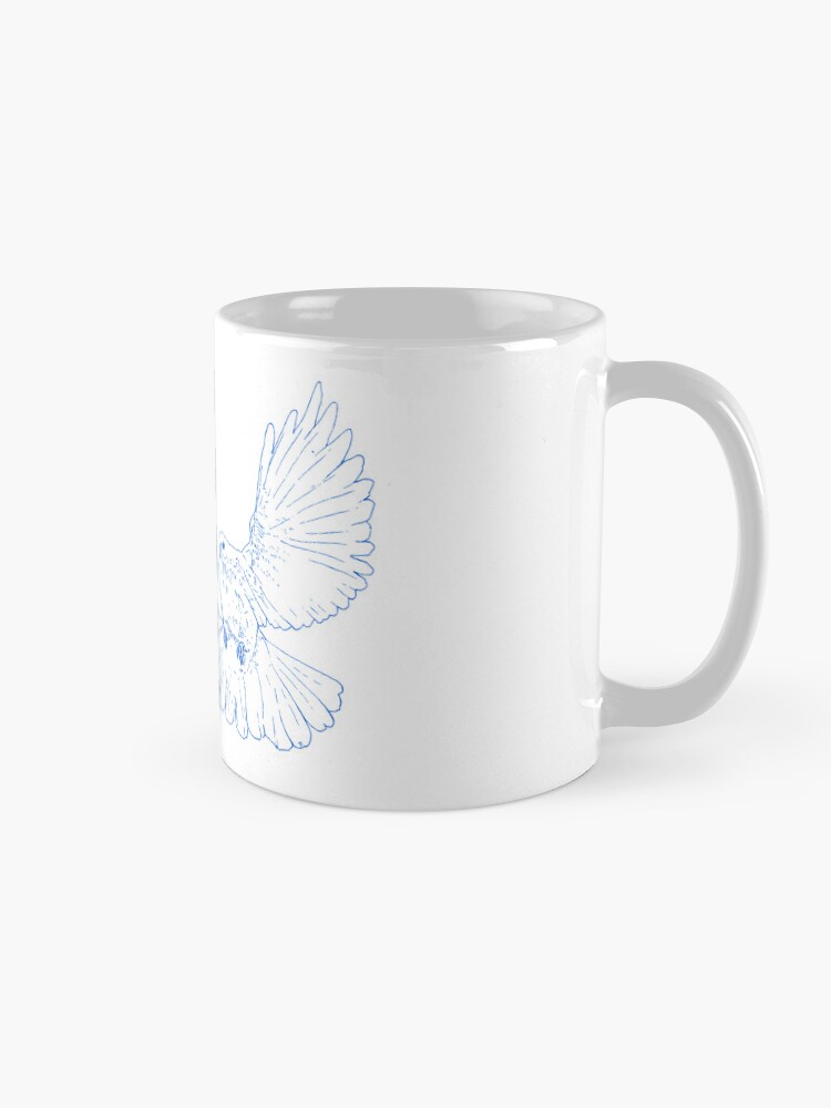 Aperçu 5 sur 6. Mug à café avec l'œuvre L'ESPRIT LIBRE créée et vendue par IsaureEcartfixe.