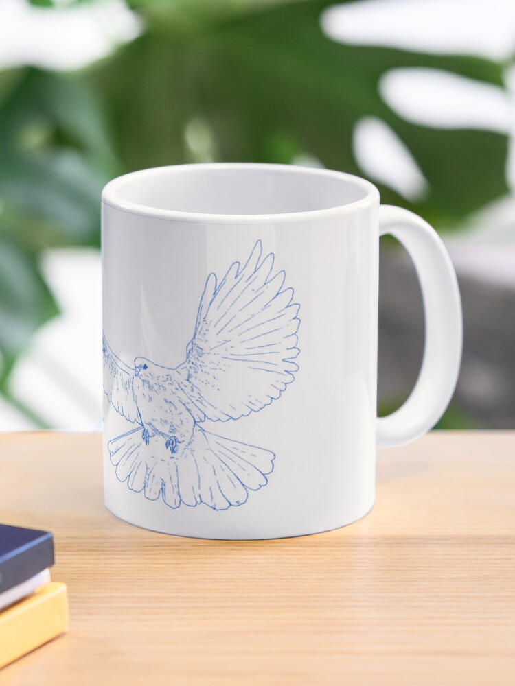 Aperçu 1 sur 6. Mug à café avec l'œuvre L'ESPRIT LIBRE créée et vendue par IsaureEcartfixe.
