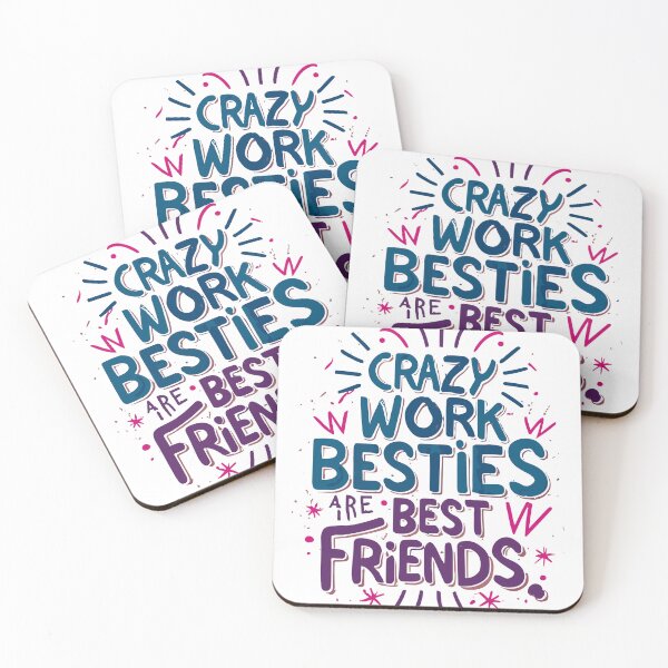 Item preview, Crazy Work Besties are best friends work bestie gift  designed and sold by OlivedesignsIN.