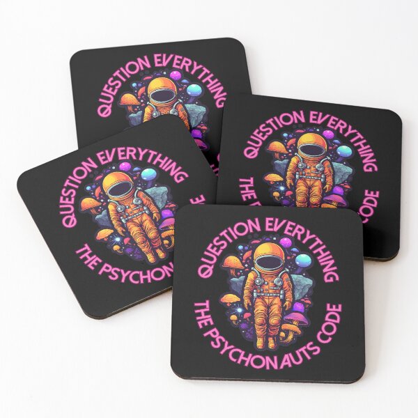 Item preview, Question Everything, The Psychonauts Code - Pink Text designed and sold by LMBoutique.