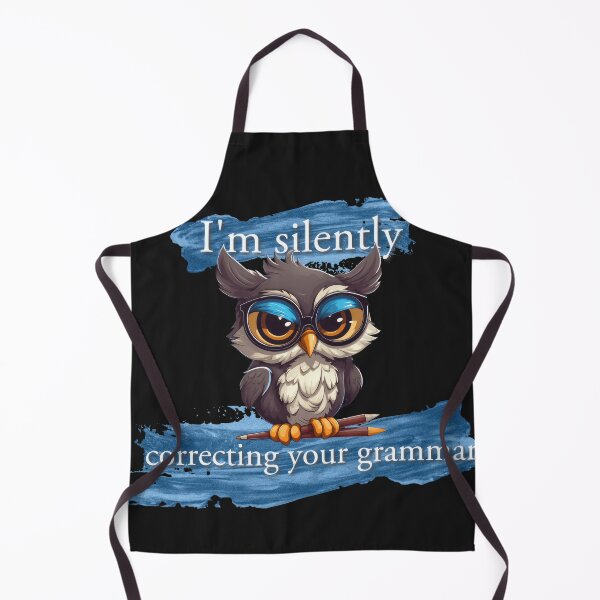 Item preview, Grammar Owl T-Shirt: 'I'm Silently Correcting Your Grammar' - Witty Educational Design designed and sold by The-Sinister.