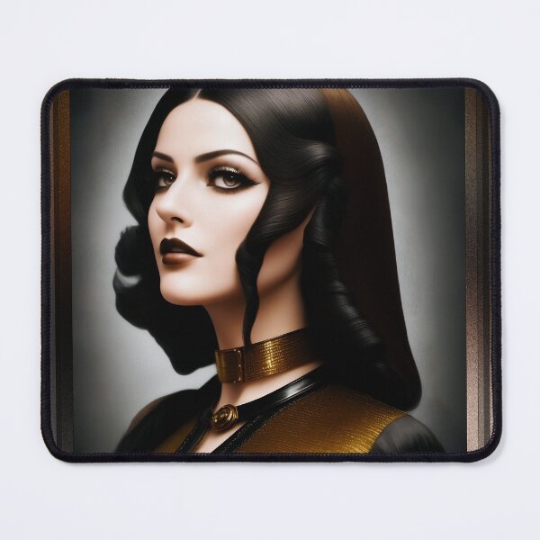 Item preview, That Tempting Look Captivating AI Concept Art Portrait by Xzendor7 designed and sold by Xzendor7 Digital Art Creations.