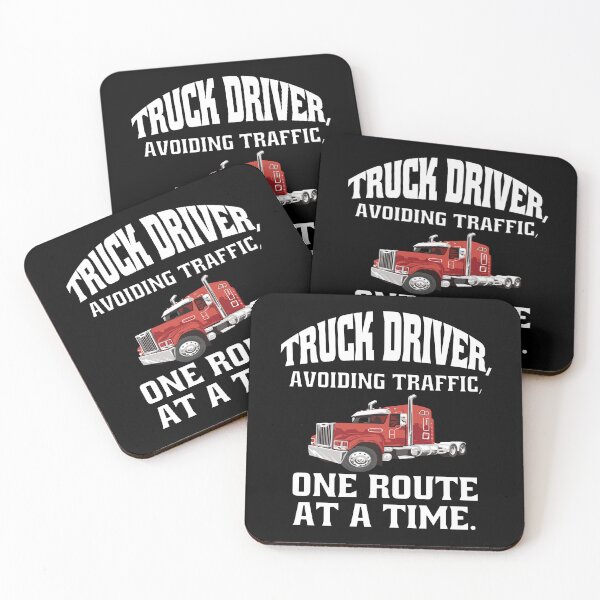 Item preview, Big Rig Truck Driver, Avoiding Traffic, One Route at a Time  designed and sold by fantasticdesign.