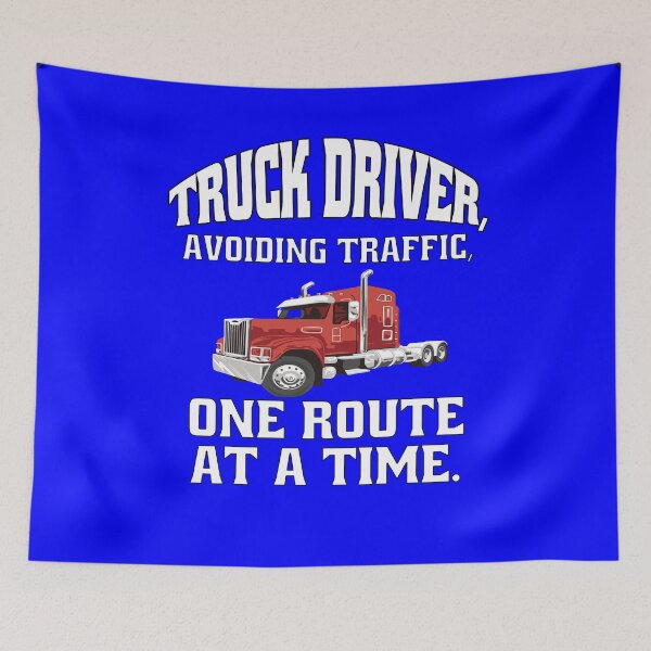 Item preview, Big Rig Truck Driver, Avoiding Traffic, One Route at a Time  designed and sold by fantasticdesign.
