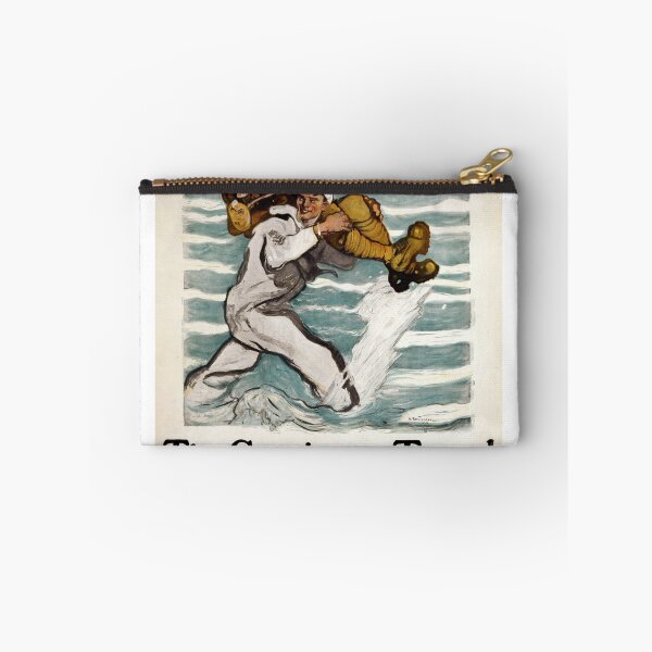 Item preview, STK502115A-Sailor wading as he carries a soldier on his shoulder. designed and sold by StocktrekImages.
