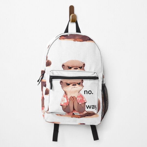 Item preview, Choose Large Sticker Angry Otter with Flower Shirt Cute Animal Laptop Sticker Pack by Zeesdesign on Redbubble designed and sold by ZEESDESIGN.