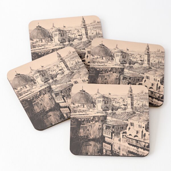 Item preview, Ephraim Moses Lilien, View on Jerusalem designed and sold by NouveauEra.