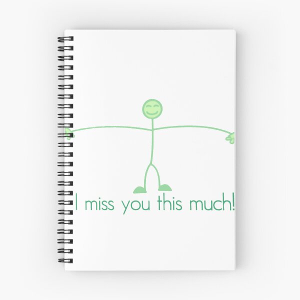 Item preview, I miss you this much designed and sold by Sanooshop.