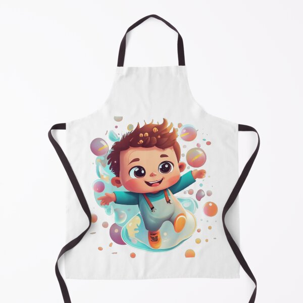 Item preview, Cute Cheerful Boy in Bubbles designed and sold by Witty-Whimsy.