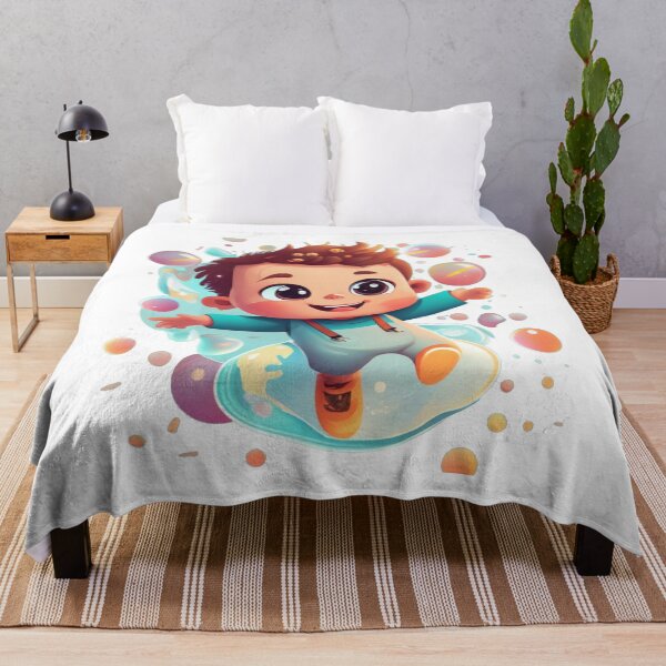 Item preview, Cute Cheerful Boy in Bubbles designed and sold by Witty-Whimsy.