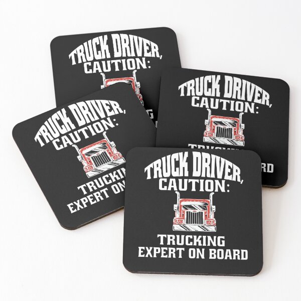 Item preview, Big Rig Truck Driver, Caution: Trucking Expert On Board  designed and sold by fantasticdesign.