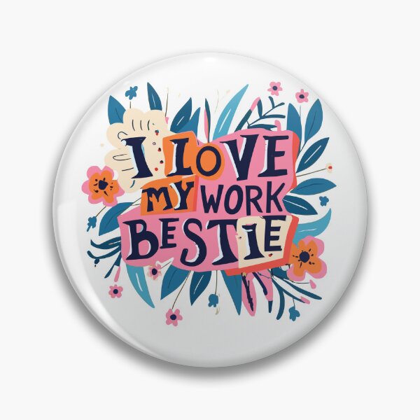 Item preview, I love my work bestie work bestie gift  designed and sold by OlivedesignsIN.
