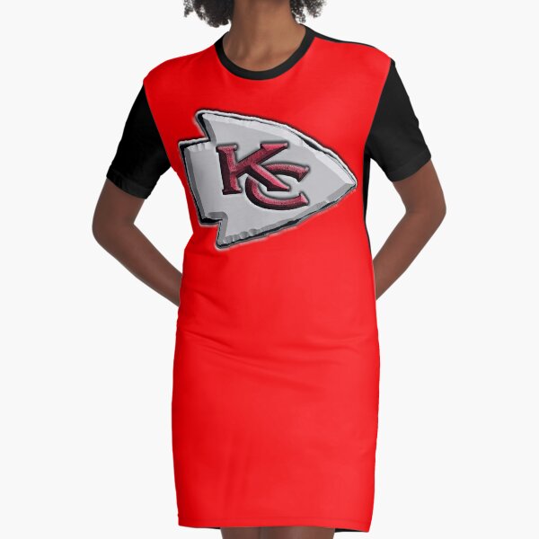 Women's Junk Food Red Kansas City Chiefs Half-Sleeve V-Neck Dress