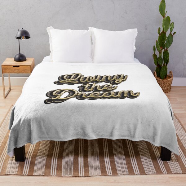 Item preview, Living The Dream - Life Quote designed and sold by Whimsical Thinker.