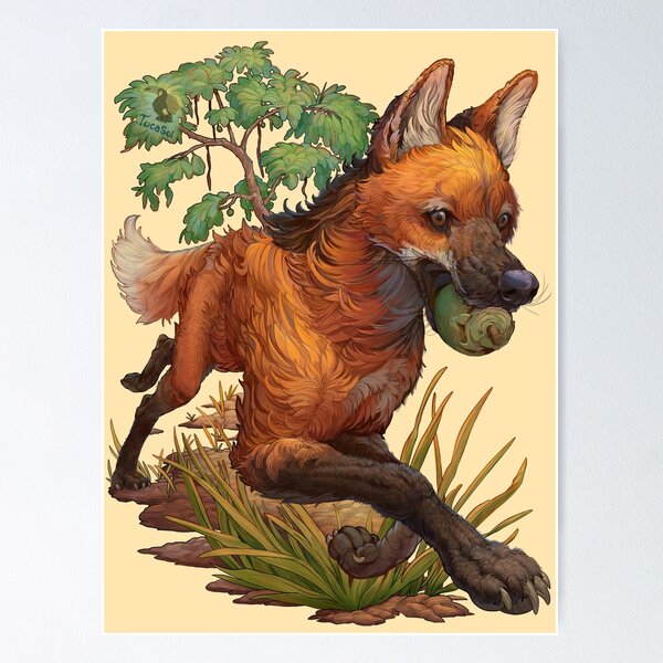 Item preview, Maned wolf designed and sold by TucaSol.