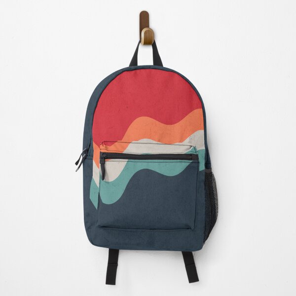 Item preview, Colorful grunge retro style waves designed and sold by BattaAnastasia.
