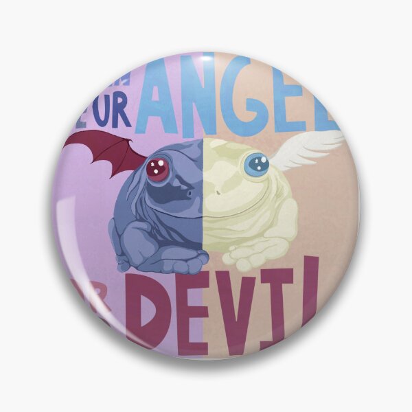 Item preview, I can be your angel or your devil frog designed and sold by Ines Helsen.