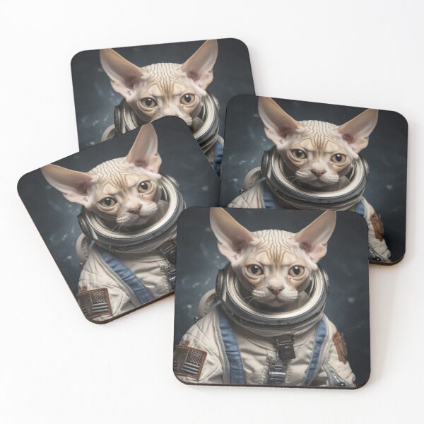 Item preview, Astronaut Cat in Space - Devon Rex designed and sold by Merchgard.