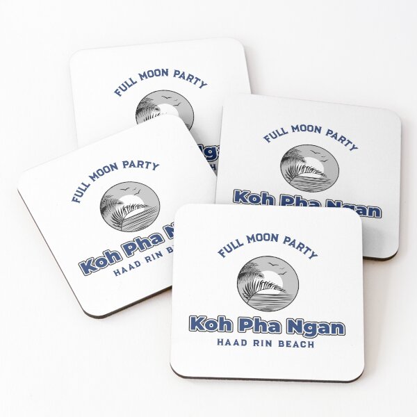 Item preview, Koh Pha Ngan - Haad Rin Beach - Full Moon Party Design designed and sold by RektRepublic.