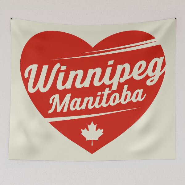Aperçu de l'œuvre J'adore Winnipeg, Manitoba créée et vendue par studio838.