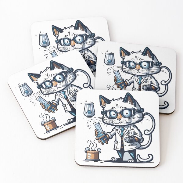 Item preview, Crazy scientist cat. designed and sold by ratchawoot.