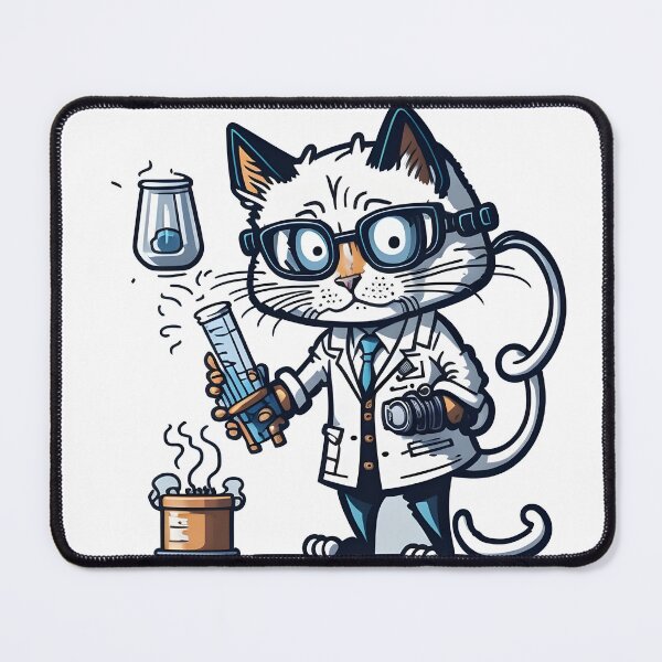 Item preview, Crazy scientist cat. designed and sold by ratchawoot.