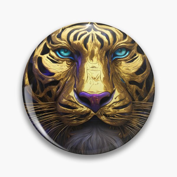 Item preview, Futuristic tiger face designed and sold by MartialArtisan.