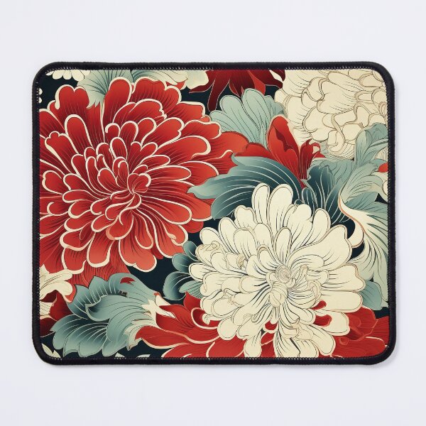 Item preview, Japanese flower pattern designed and sold by Meeheemaha.