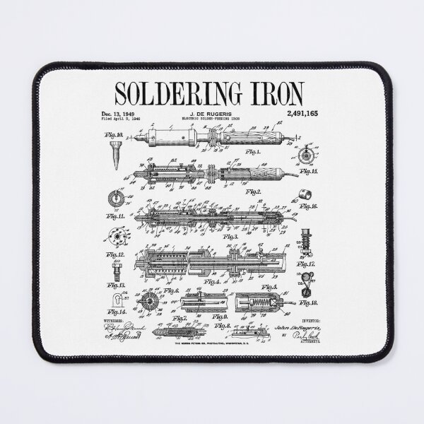 Item preview, Soldering Iron Electrician Electronics Repair Vintage Patent designed and sold by GrandeDuc.