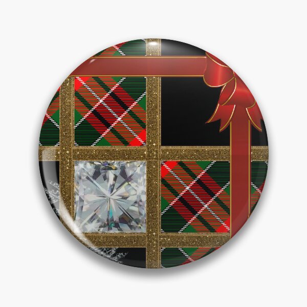 Artikelvorschau, RoguegraFX Christmas: red green diamond tartan white diamond l BIG L snowflak entworfen und verkauft von RoguegraFX.