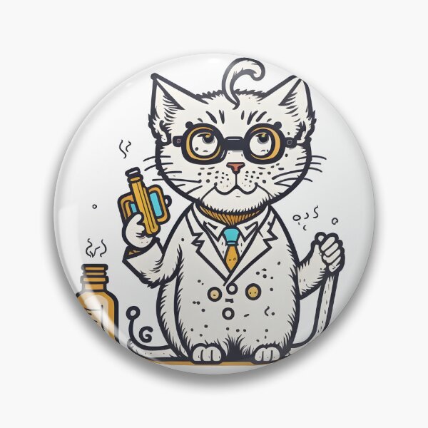 Item preview, Crazy scientist cat. designed and sold by ratchawoot.