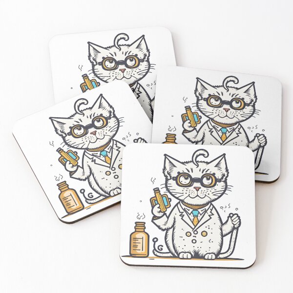 Item preview, Crazy scientist cat. designed and sold by ratchawoot.
