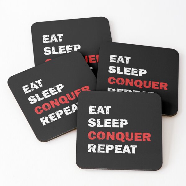 Item preview, Achieve Greatness Eat Sleep Conquer repeat designed and sold by Pixie-agenca.