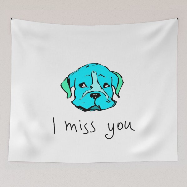 Item preview, Dog blue and green designed and sold by Natalia Mikhaylina.