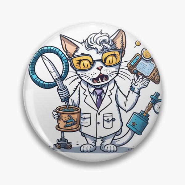 Item preview, Crazy scientist cat. designed and sold by ratchawoot.
