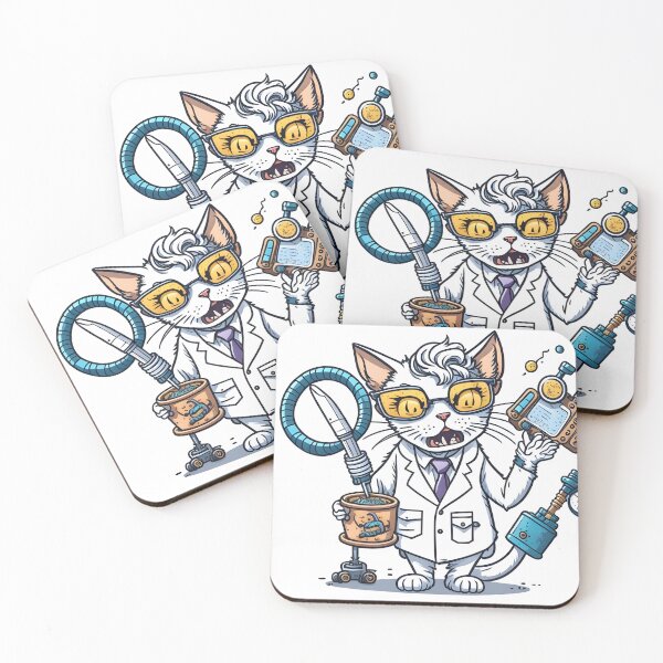 Item preview, Crazy scientist cat. designed and sold by ratchawoot.