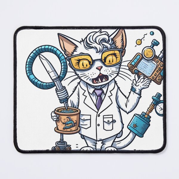 Item preview, Crazy scientist cat. designed and sold by ratchawoot.