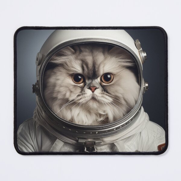 Aperçu de l'œuvre Chat astronaute dans l'espace - Persan créée et vendue par Merchgard.
