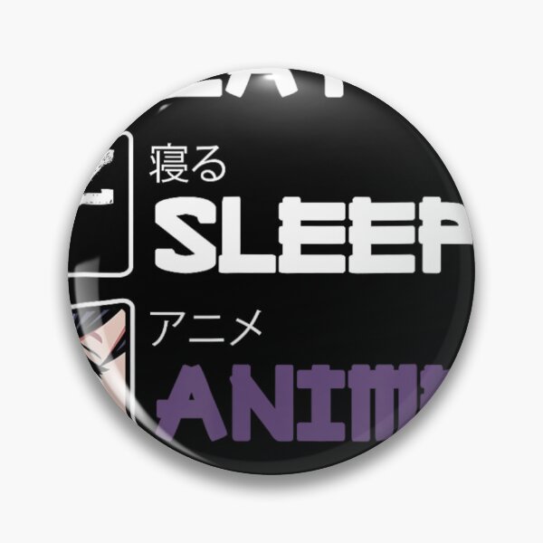Item preview, Eat Sleep Anime Repeat Kawaii Otaku Manga Japan Fan Kanji designed and sold by Baninch.