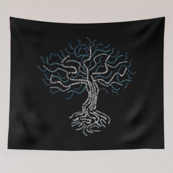 Item preview, Binary tree - blue designed and sold by Warrioll.