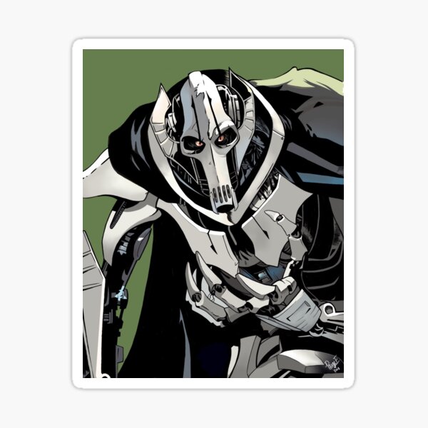 Vista previa del artículo con la obra «General Grievous», diseñado y vendido por blitz.ink.