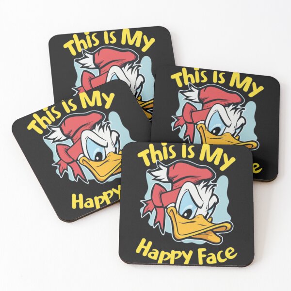 Item preview, Donald Duck Angry Grumpy | This Is My Happy Face T-Shirt designed and sold by ArtsyElegance4U ⭐⭐⭐⭐⭐.