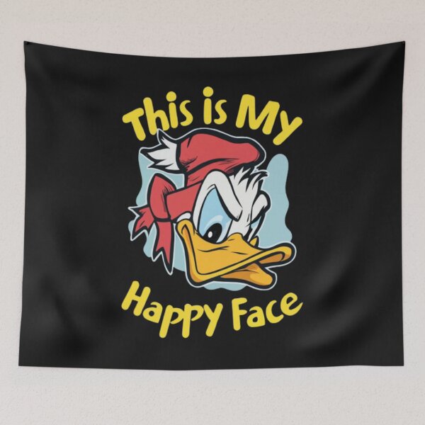 Item preview, Donald Duck Angry Grumpy | This Is My Happy Face T-Shirt designed and sold by ArtsyElegance4U ⭐⭐⭐⭐⭐.