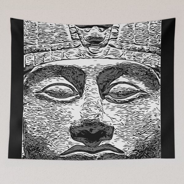 Item preview, Mayan face [b&w comics edition] designed and sold by Escarpatte.