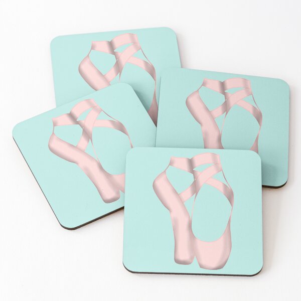 Item preview, Pointe shoes on aqua designed and sold by threadconnect.