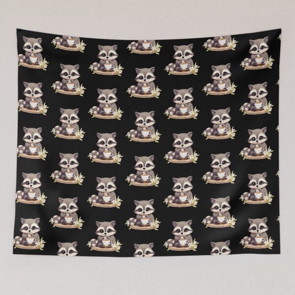 Item preview, Even Raccoons Love Camomile Tea designed and sold by PiggyBoxer.