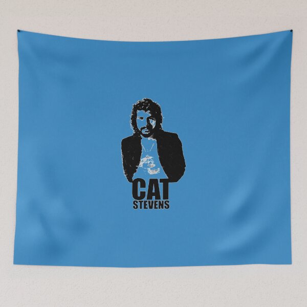 Item preview, Cat Stevens Black Stencil 1 designed and sold by ElyDonahoe.