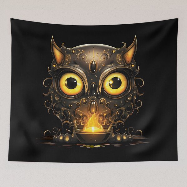 Item preview, Filigree Ornate Black Owl designed and sold by The Bla in My Brain.