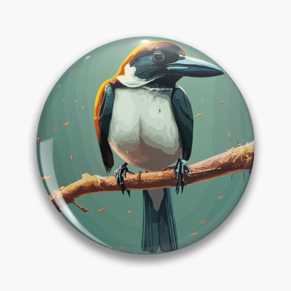 Item preview, Cute Butcherbird on a branch, Australia bird Classic T-Shirt designed and sold by lemamis.